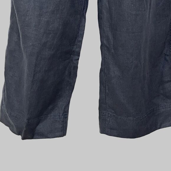 Everlane 100% Linen Shoestring Jumpsuit Black Women Small NWT Lagenlook Pockets - Picture 11 of 15